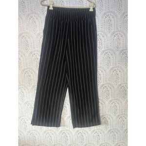 Maurices Womens Wide Leg Pull On Pants Womens Medium Short  100%‎ Cotton Black